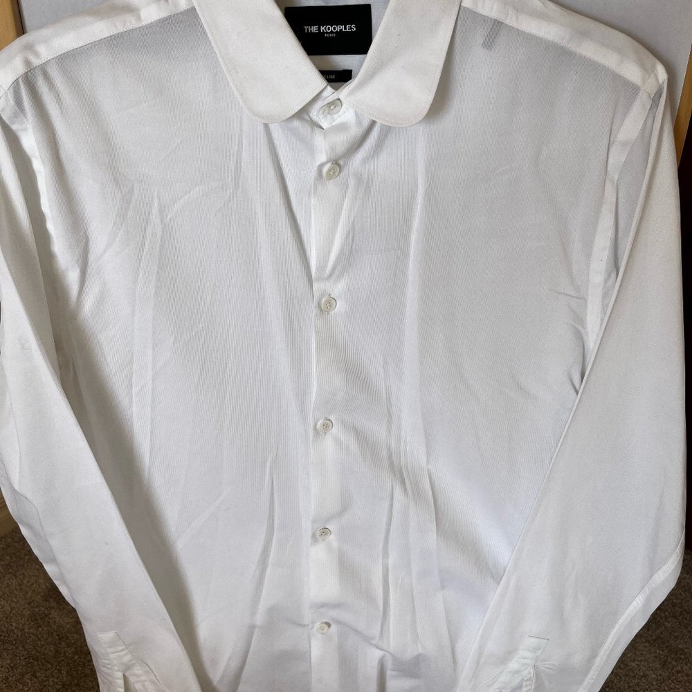 Mens The Kooples Formal Shirt White - Slim Fit - Small (S)